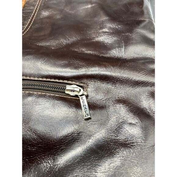 Renato Cueros Women Handbag Color Block Leather Brown, Tan Mod Hobo - Picture 3 of 7